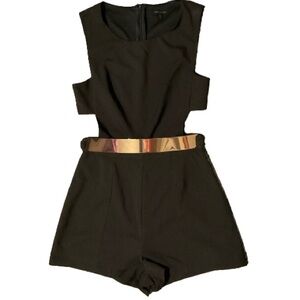 Miss Avenue black cutout romper